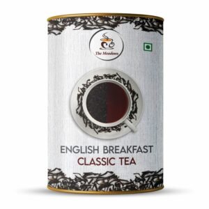 Home The Meadows English Breakfast Classic Tea - 100g - 100 Cups | Strong and Bold Black Tea Blend with Robust Character